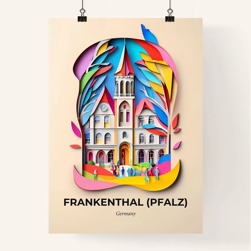 Vivid Frankenthal (Pfalz), Germany, Colorful Poster
