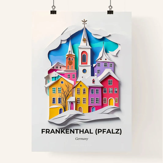 Vivid Frankenthal (Pfalz), Germany, Colorful Poster