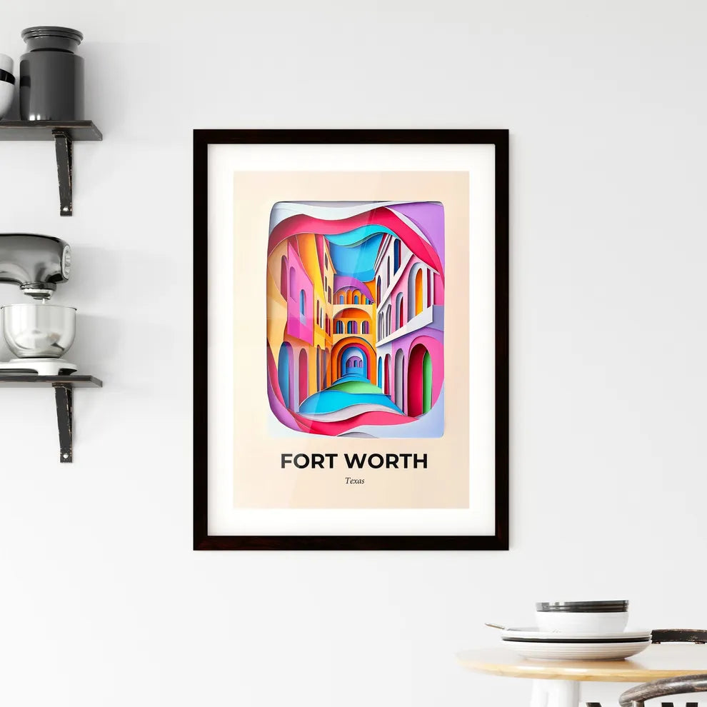 Vivid Fort Worth, Texas, Framed Wall Art