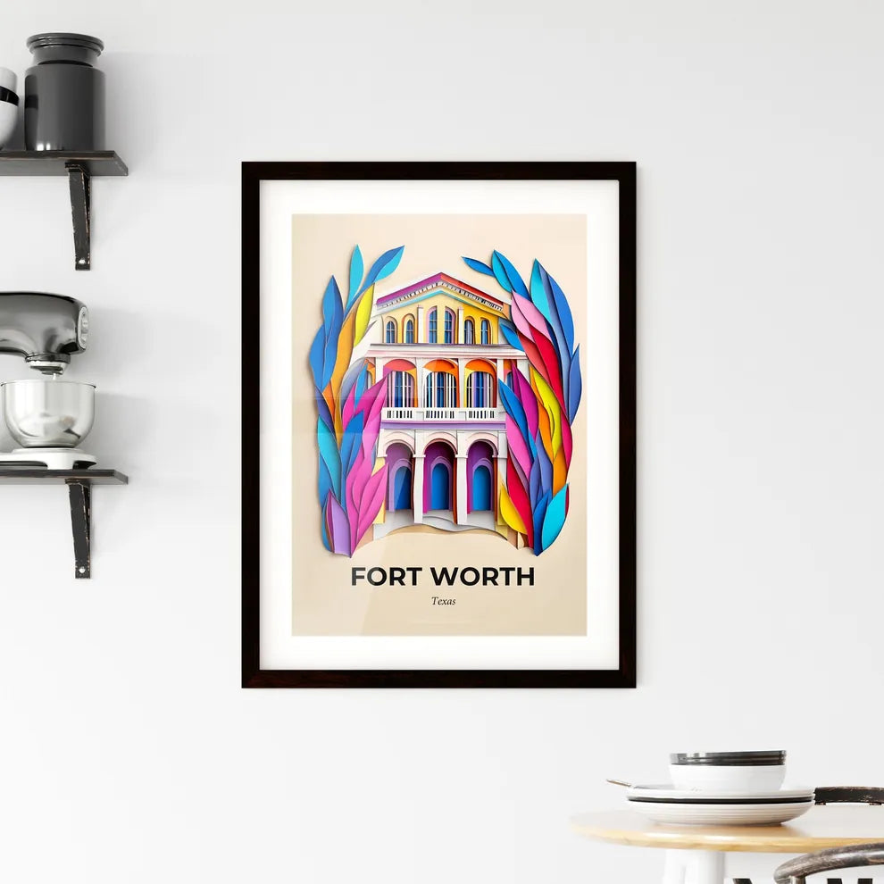 Vivid Fort Worth, Texas, Framed Wall Art