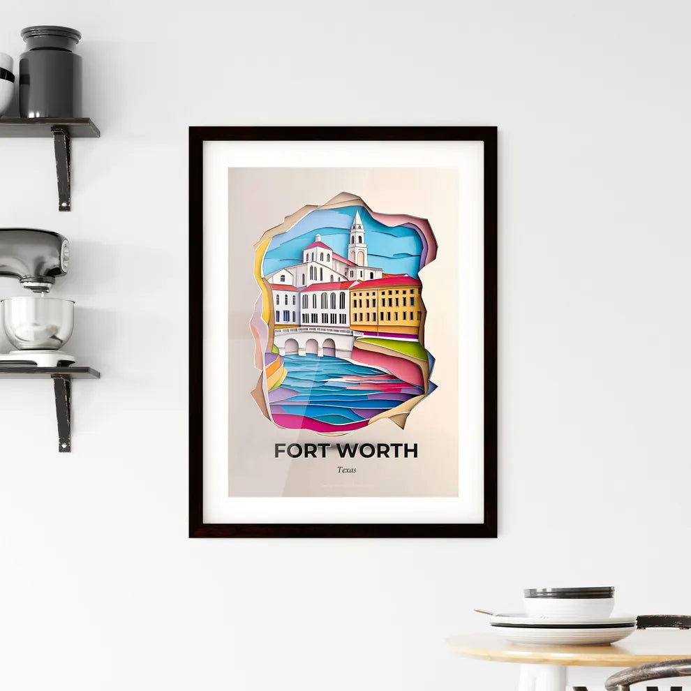 Vivid Fort Worth, Texas, Framed Wall Art