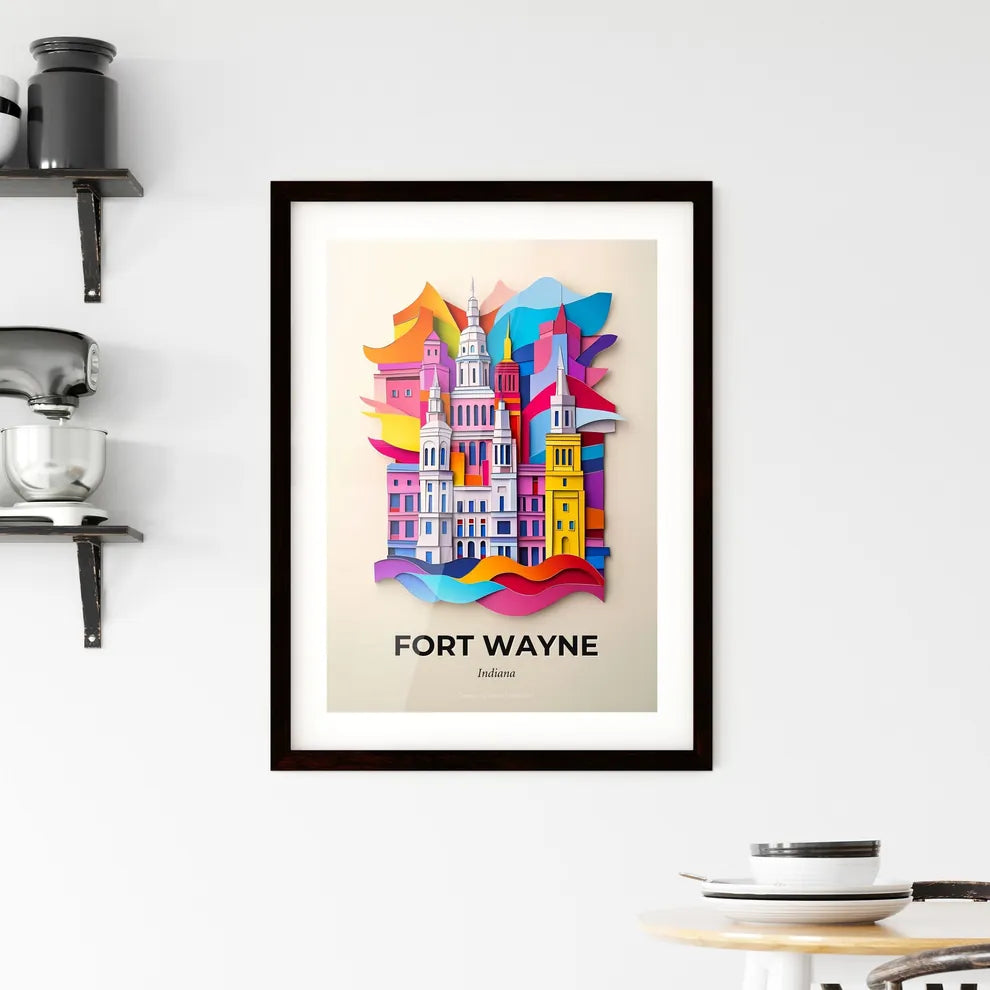 Vivid Fort Wayne, Indiana, Framed Wall Art