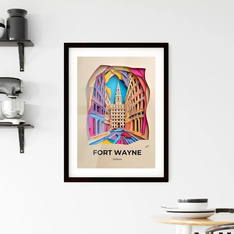 Vivid Fort Wayne, Indiana, Framed Wall Art