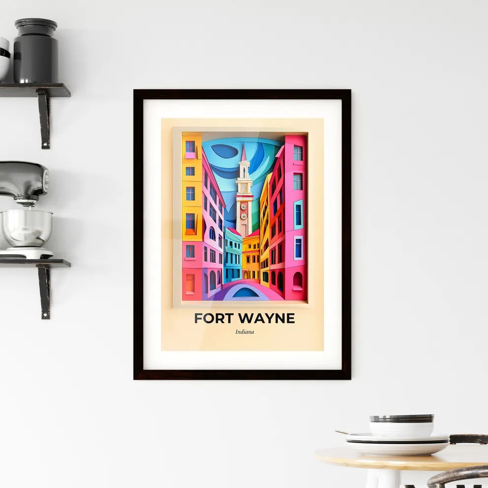 Vivid Fort Wayne, Indiana, Framed Wall Art