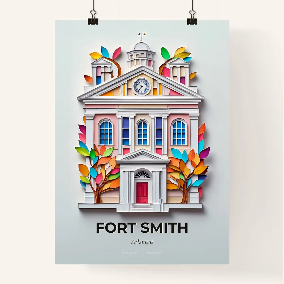 Vivid Fort Smith, Arkansas, Colorful Poster