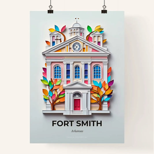 Vivid Fort Smith, Arkansas, Colorful Poster