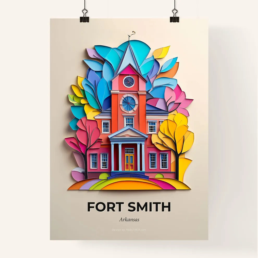 Vivid Fort Smith, Arkansas, Colorful Poster