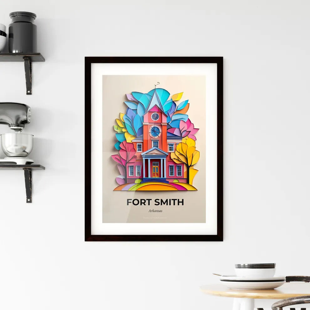 Vivid Fort Smith, Arkansas, Framed Wall Art