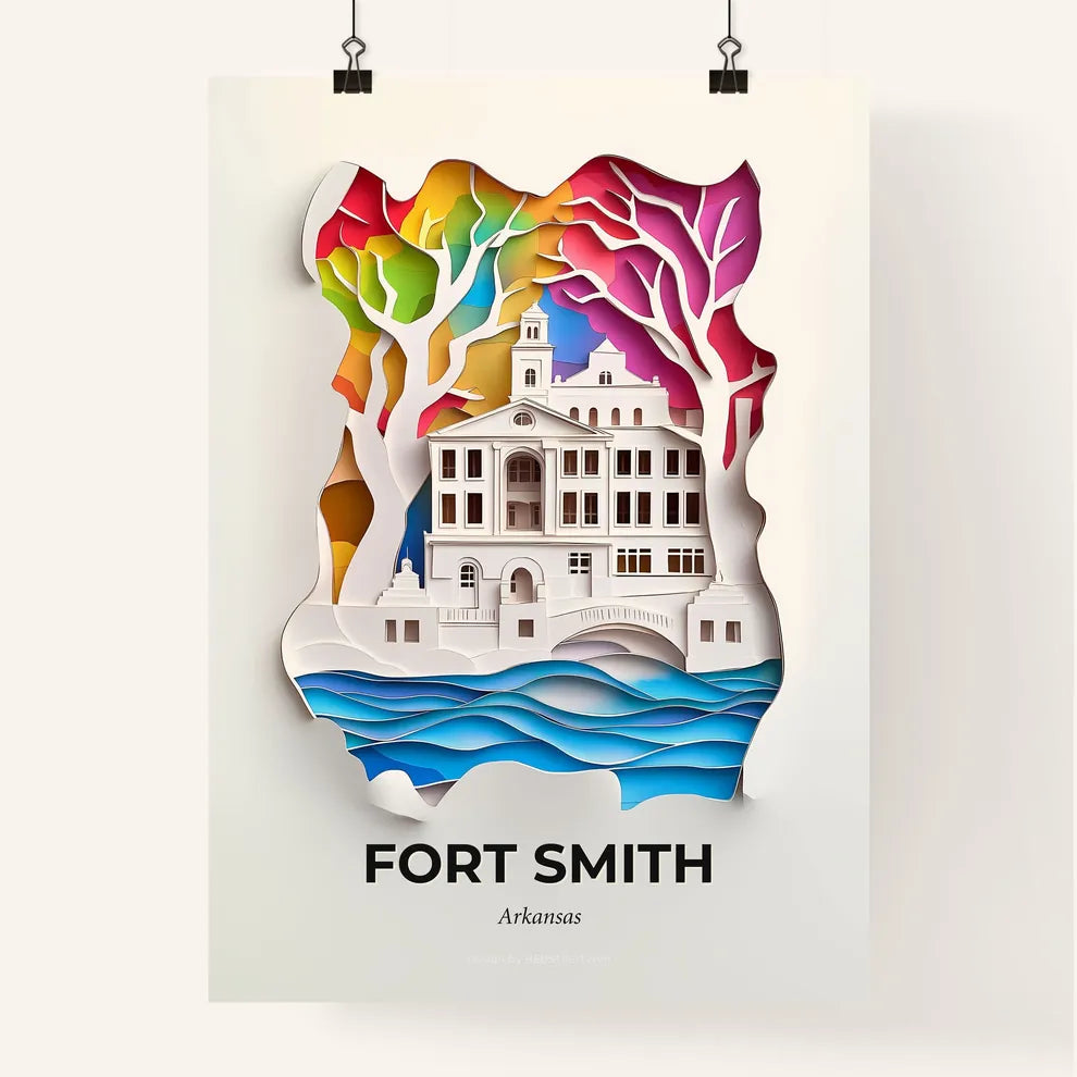 Vivid Fort Smith, Arkansas, Colorful Poster