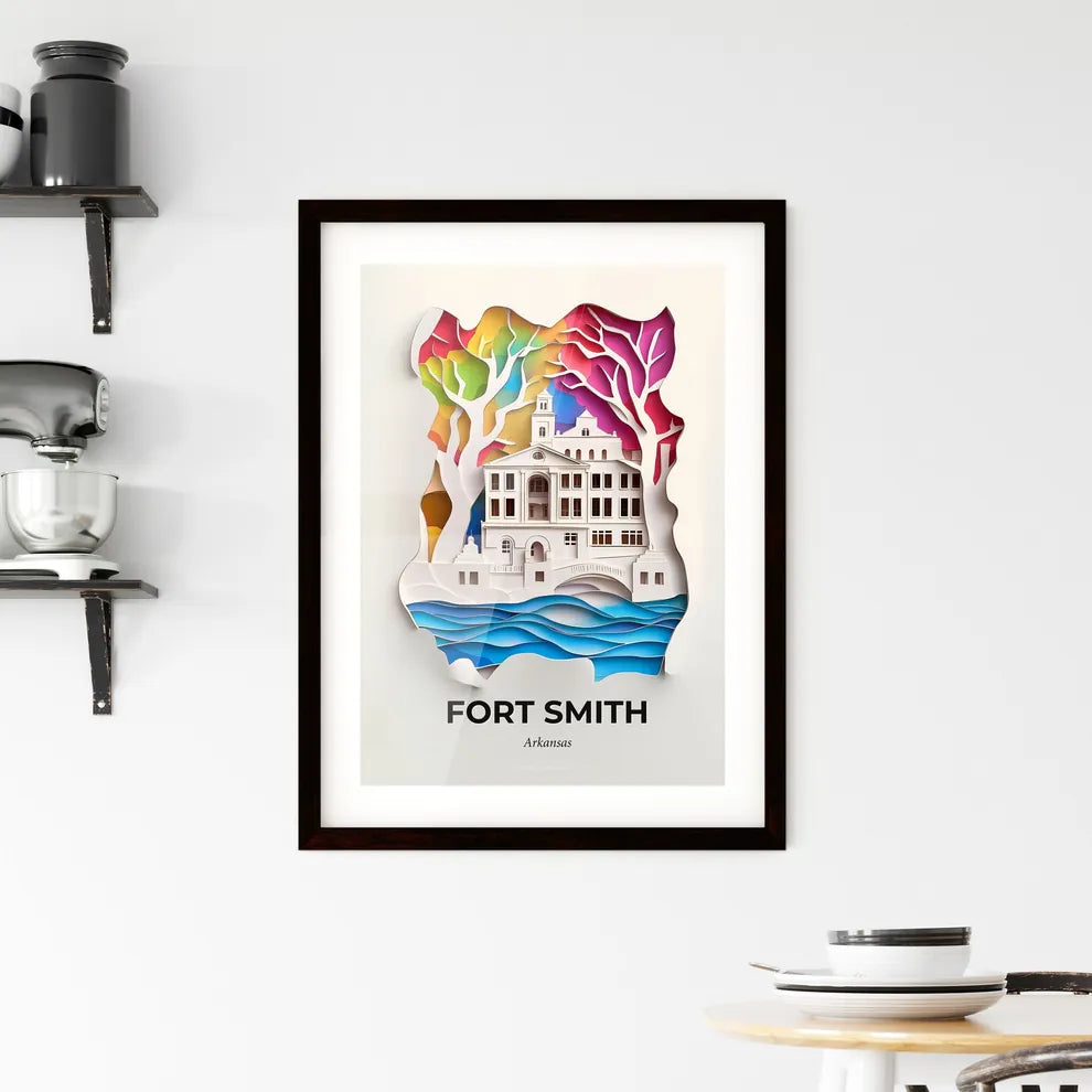 Vivid Fort Smith, Arkansas, Framed Wall Art