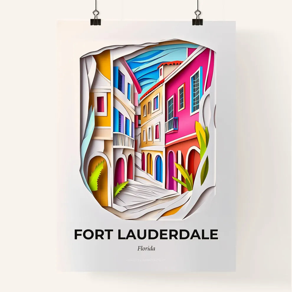 Vivid Fort Lauderdale, Florida, Colorful Poster