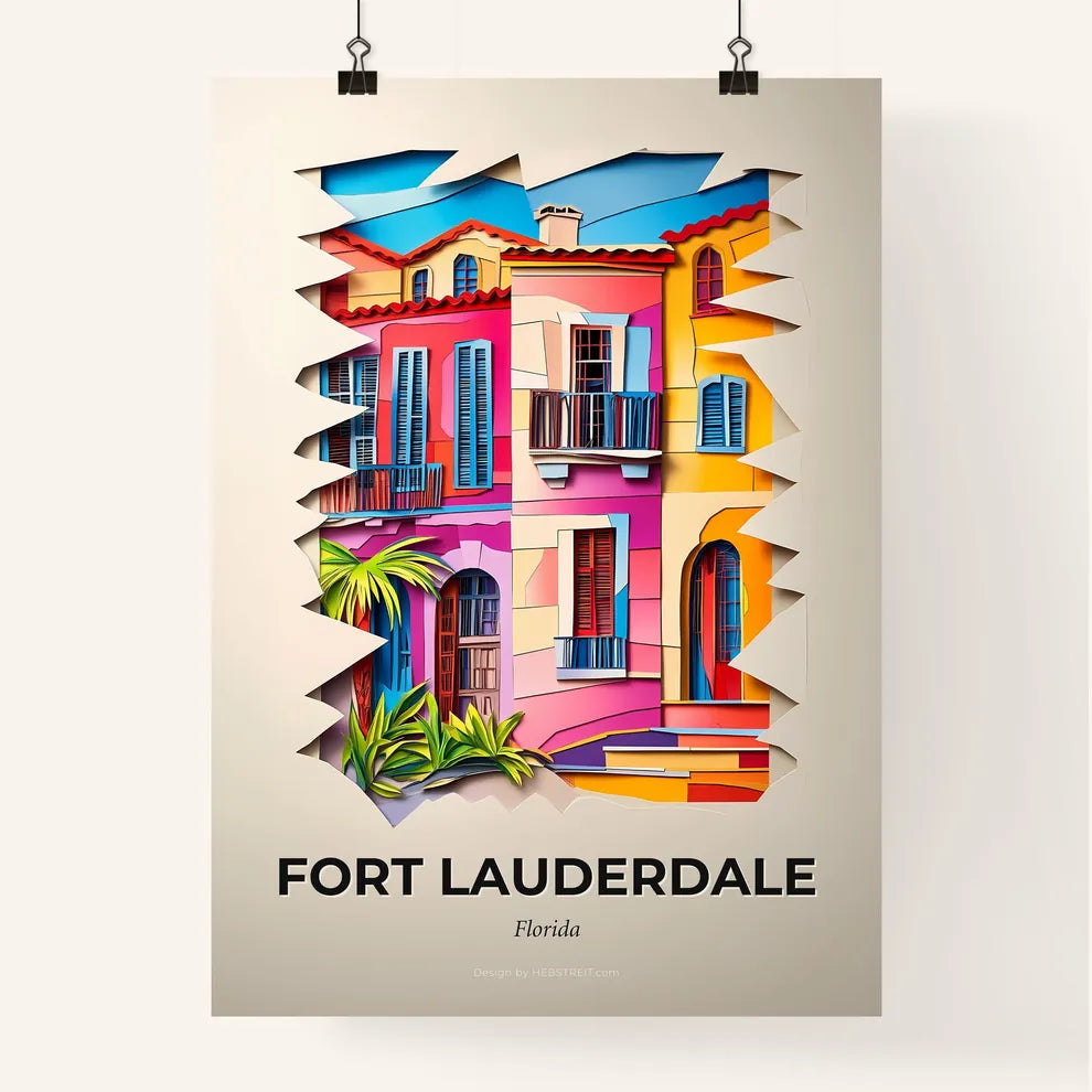 Vivid Fort Lauderdale, Florida, Colorful Poster