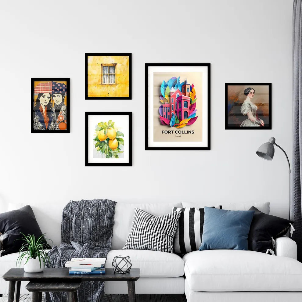 Vivid Fort Collins, Colorado, Premium Framed Prints