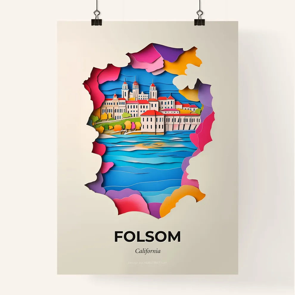 Vivid Folsom, California, Colorful Poster