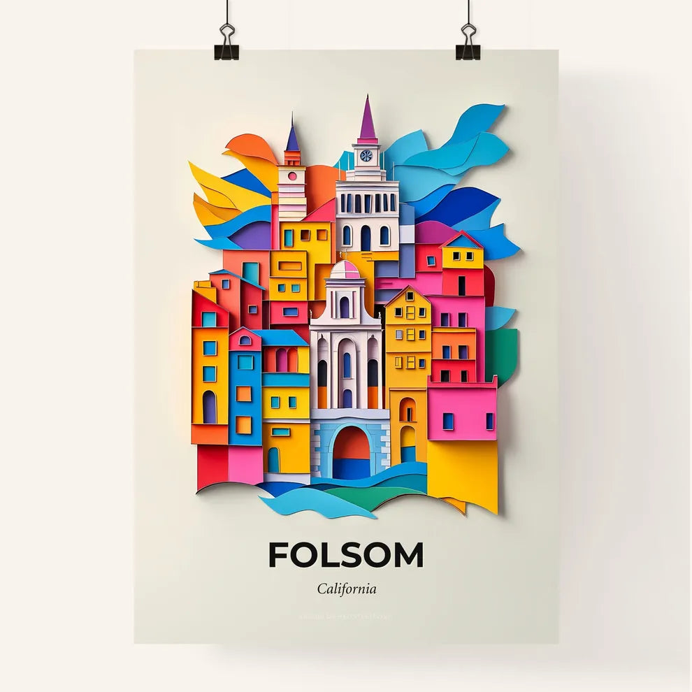 Vivid Folsom, California, Colorful Poster