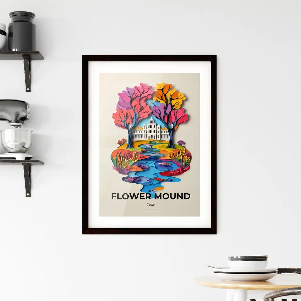 Vivid Flower Mound, Texas, Framed Wall Art