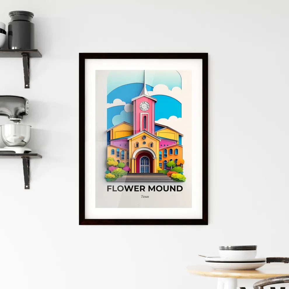 Vivid Flower Mound, Texas, Framed Wall Art