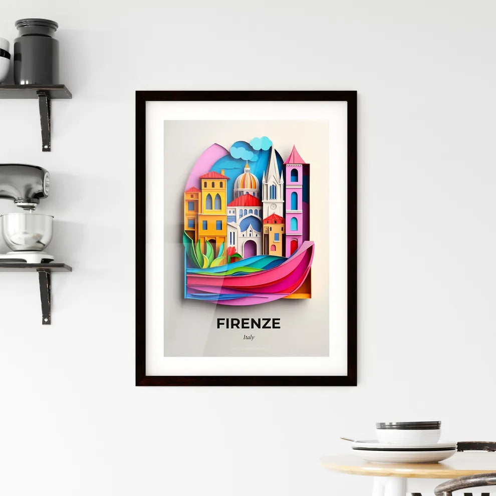 Vivid Florence, Italy, Framed Wall Art