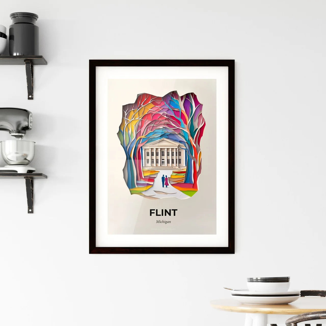 Vivid Flint, Michigan, Framed Wall Art
