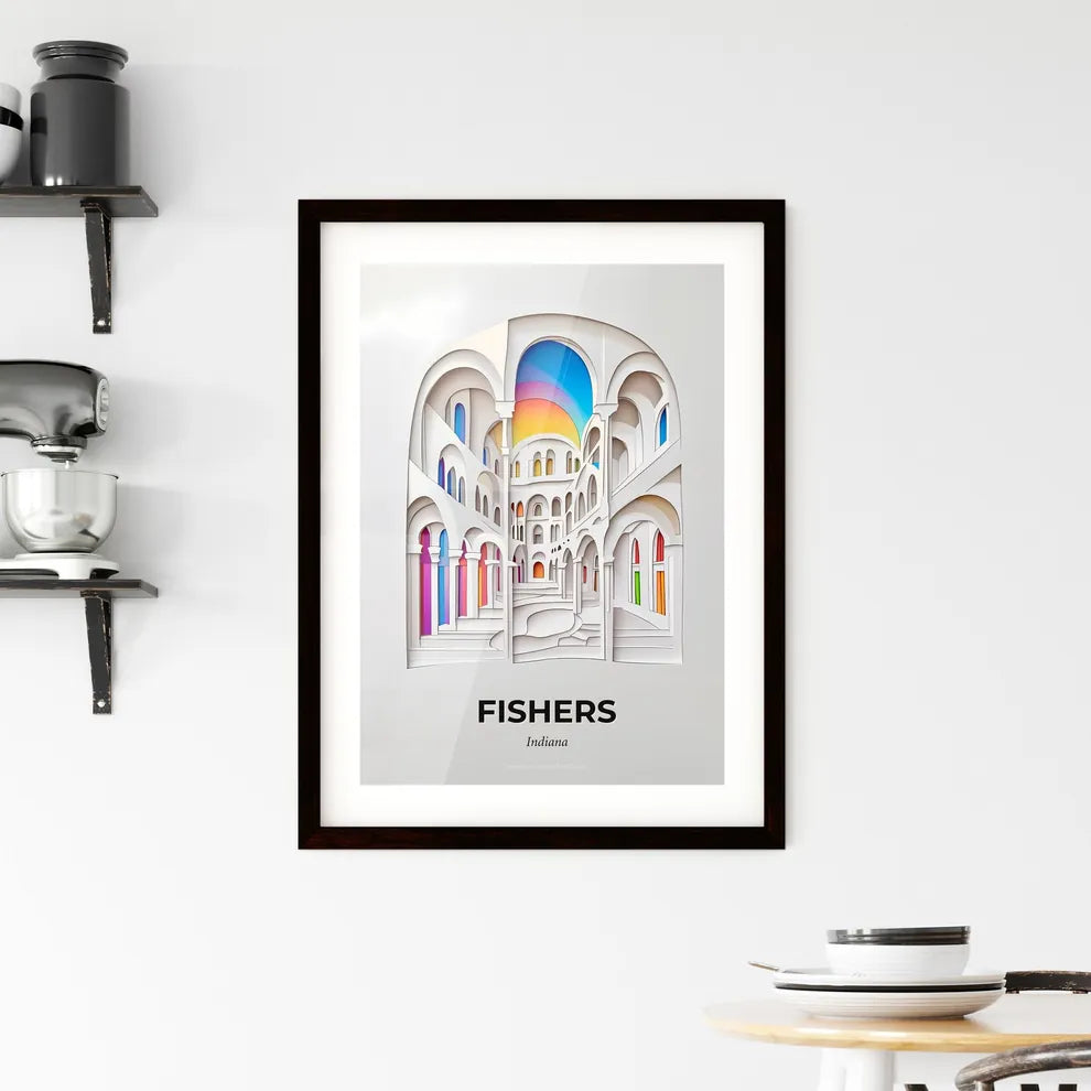 Vivid Fishers, Indiana, Framed Wall Art