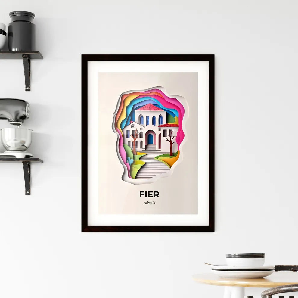Vivid Fier, Albania, Framed Wall Art