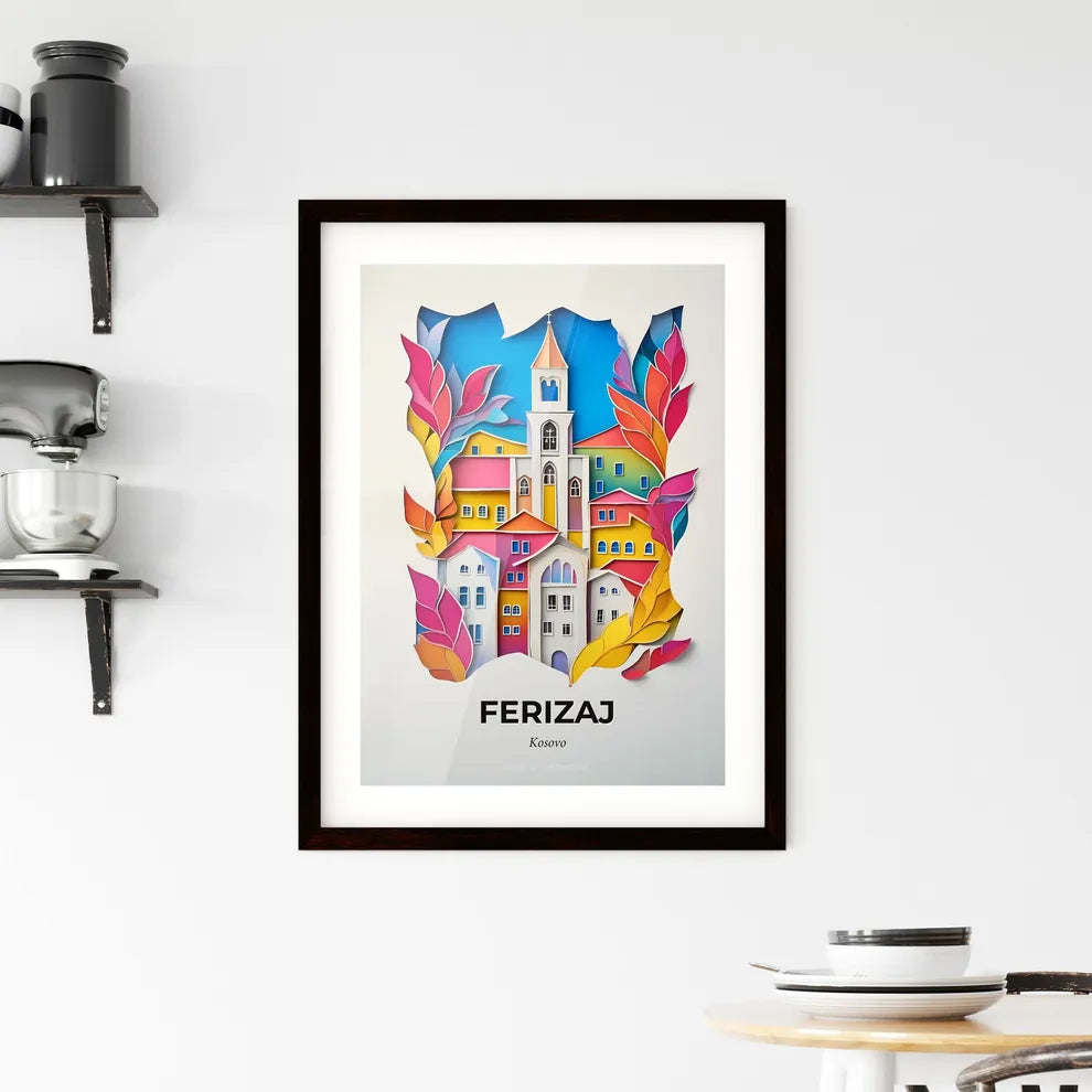 Vivid Ferizaj / Uroševac, Kosovo, Framed Wall Art