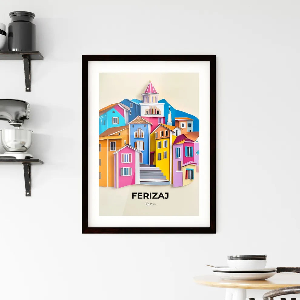 Vivid Ferizaj / Uroševac, Kosovo, Framed Wall Art