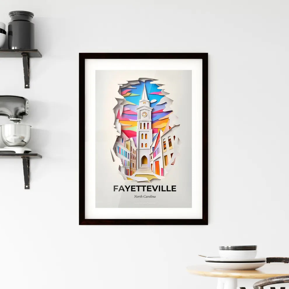 Vivid Fayetteville, North Carolina, Framed Wall Art