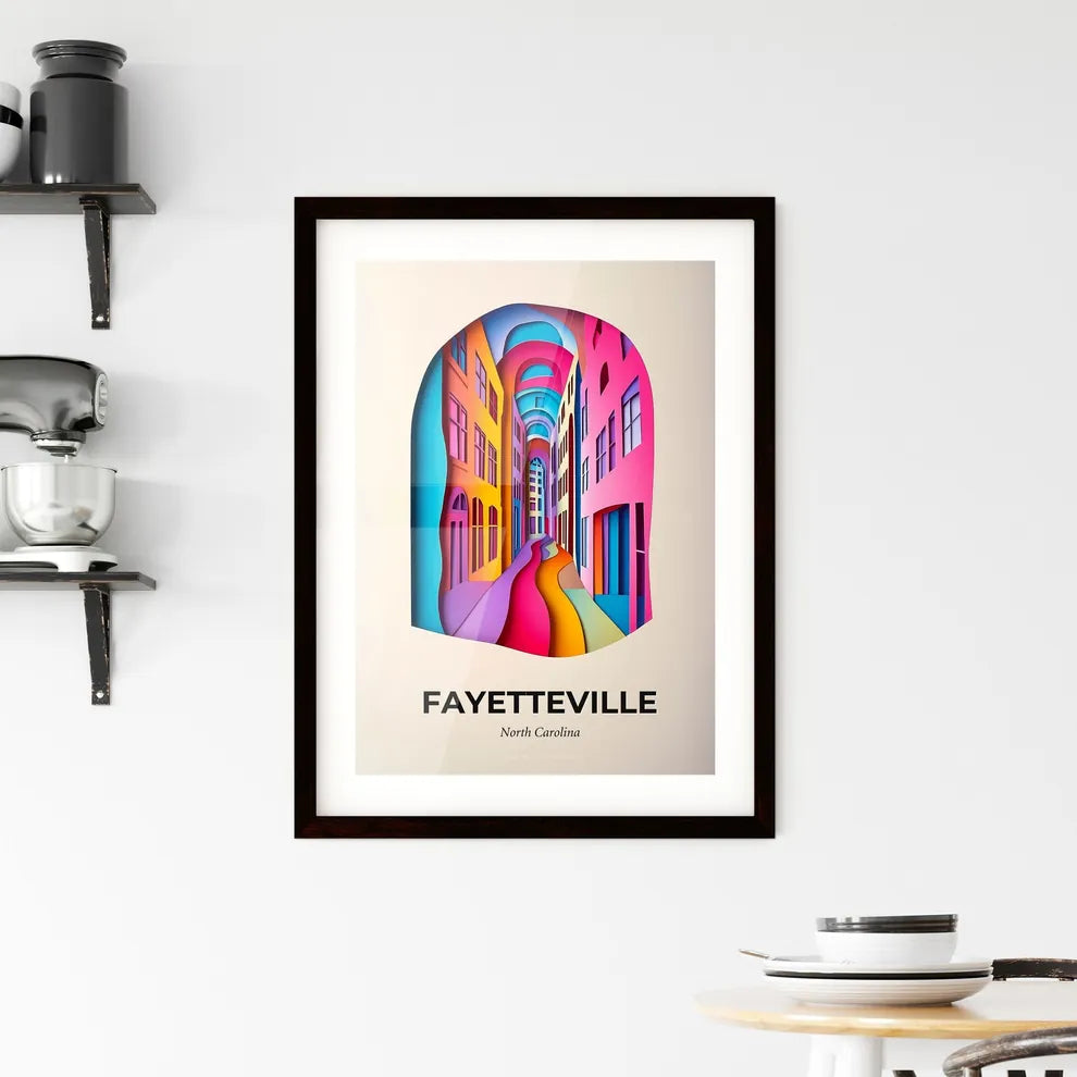 Vivid Fayetteville, North Carolina, Framed Wall Art