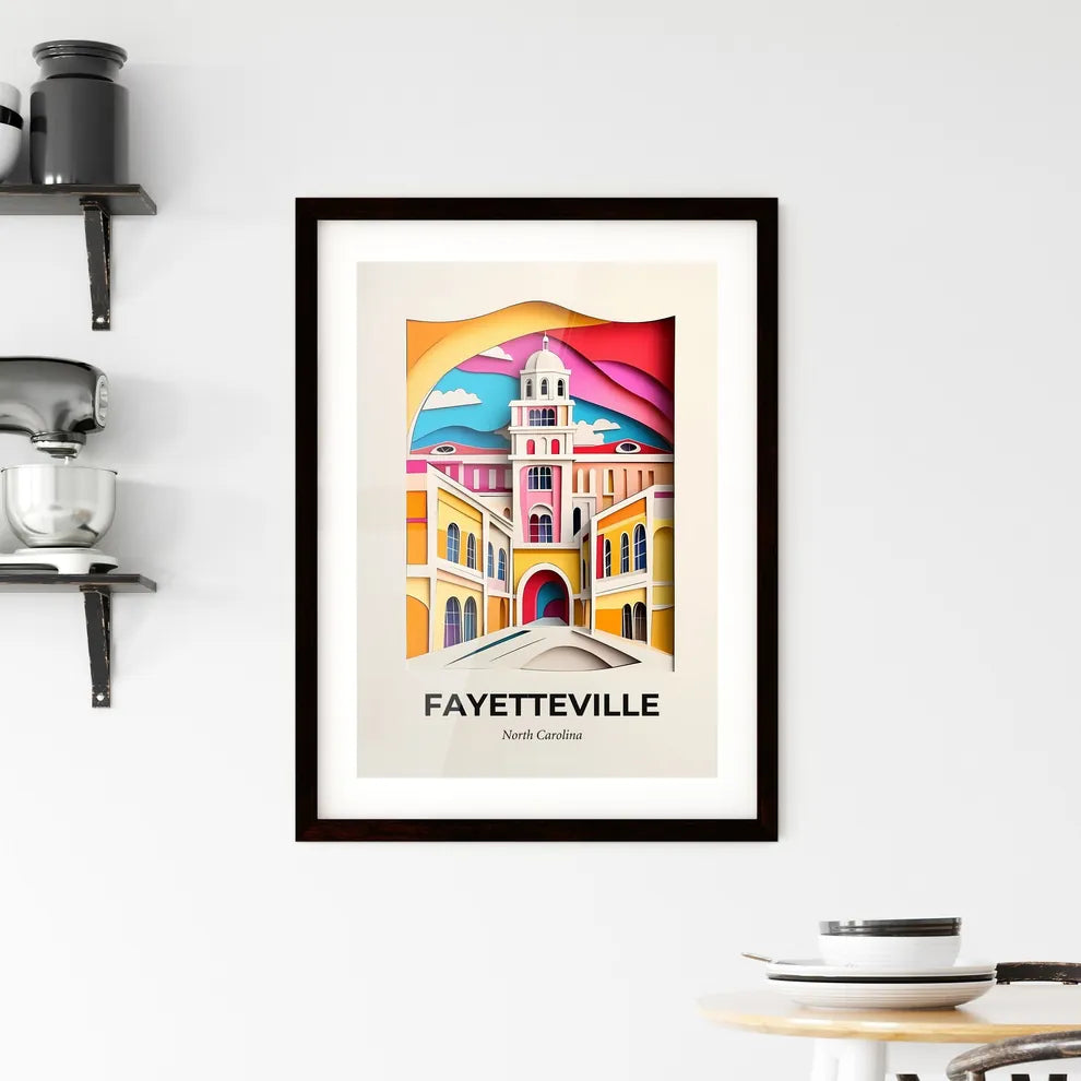 Vivid Fayetteville, North Carolina, Framed Wall Art