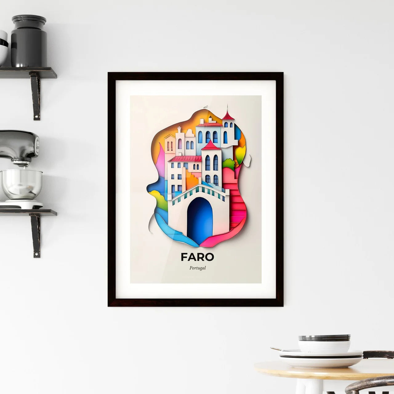 Vivid Faro, Portugal, Framed Wall Art