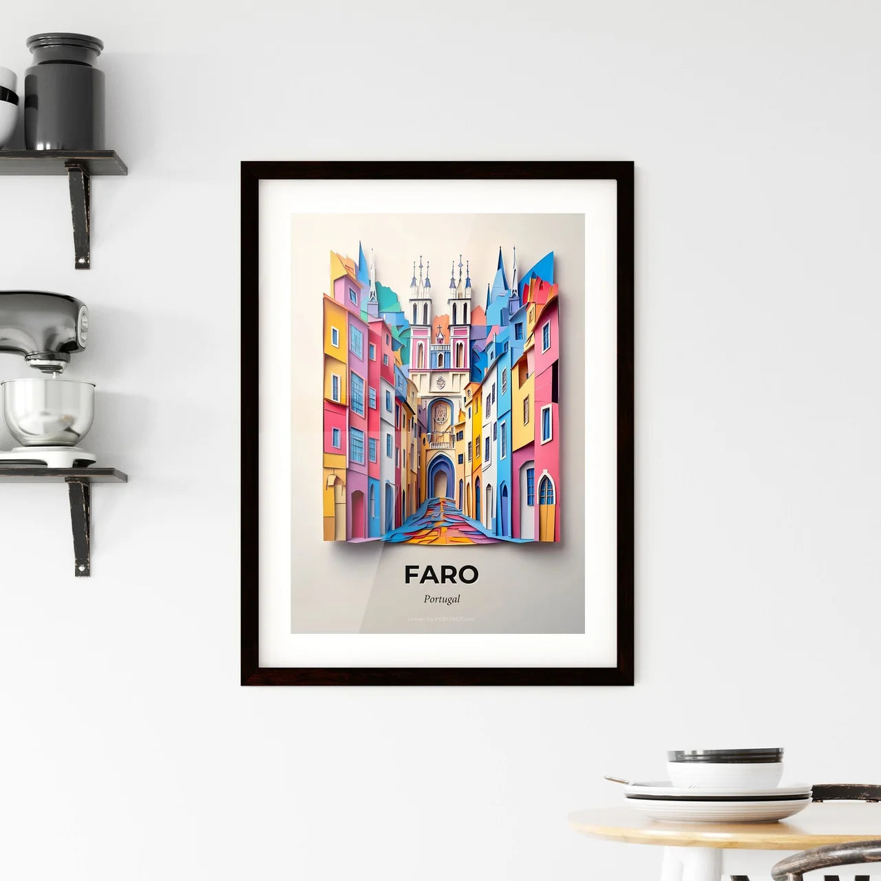 Vivid Faro, Portugal, Framed Wall Art