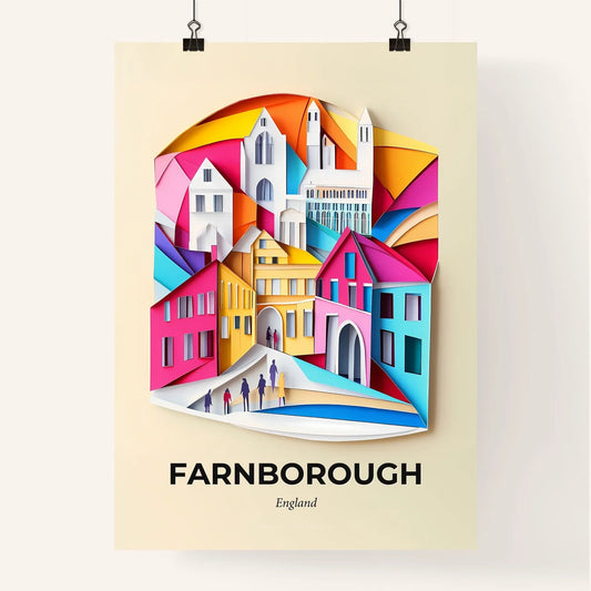 Vivid Farnborough, England, Colorful Poster