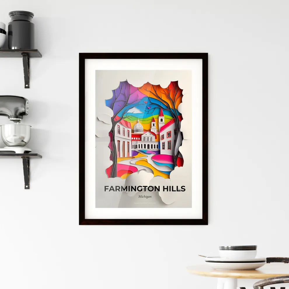 Vivid Farmington Hills, Michigan, Framed Wall Art