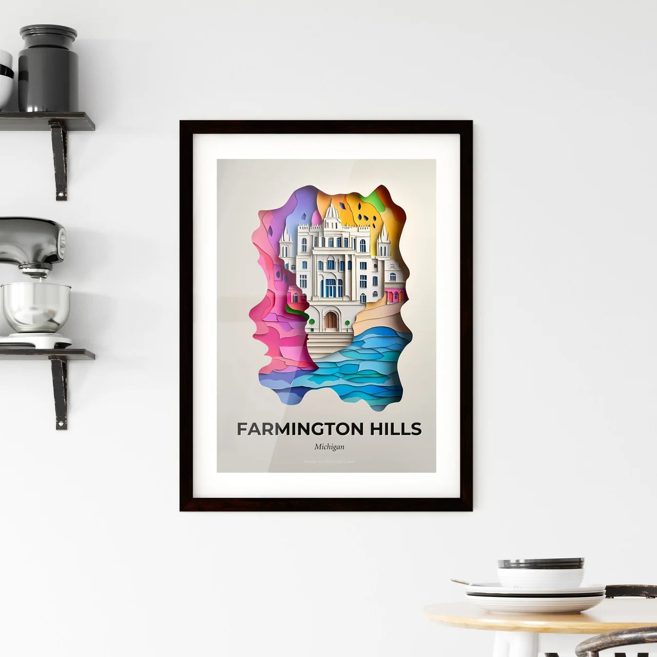 Vivid Farmington Hills, Michigan, Framed Wall Art