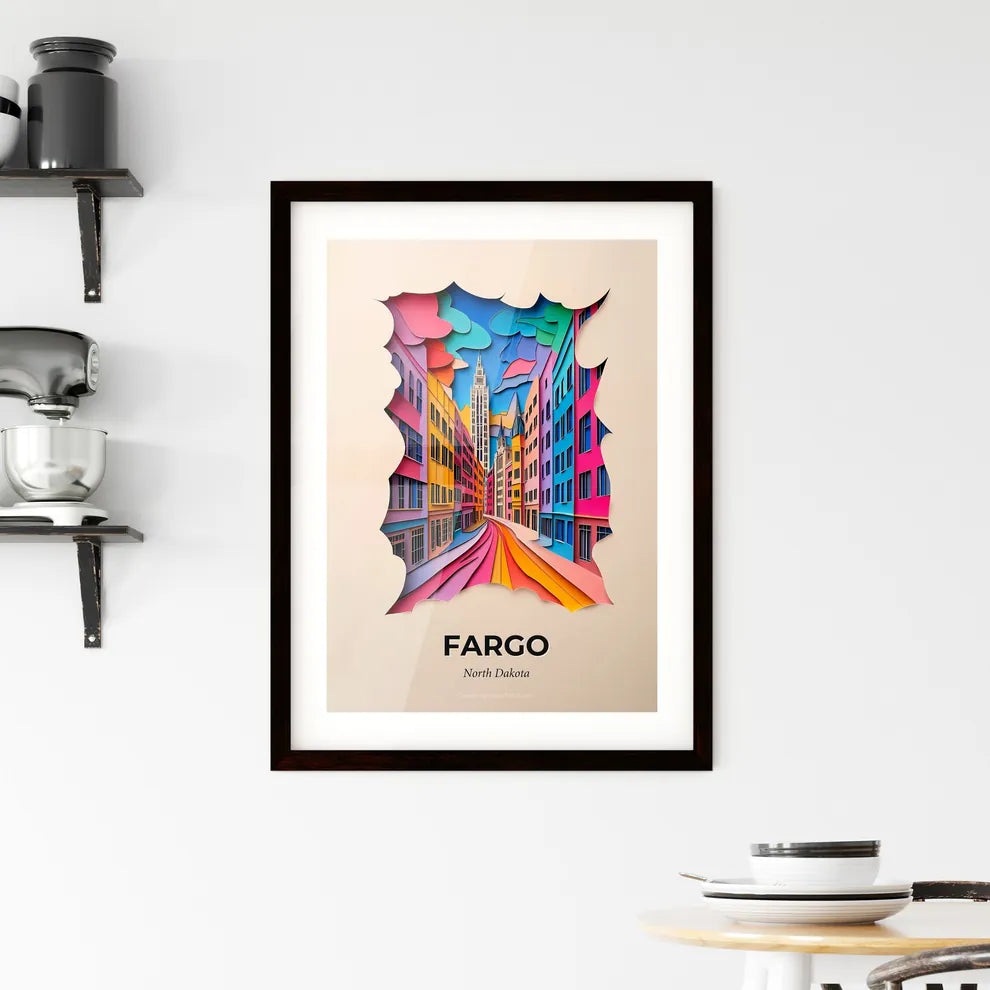 Vivid Fargo, North Dakota, Framed Wall Art