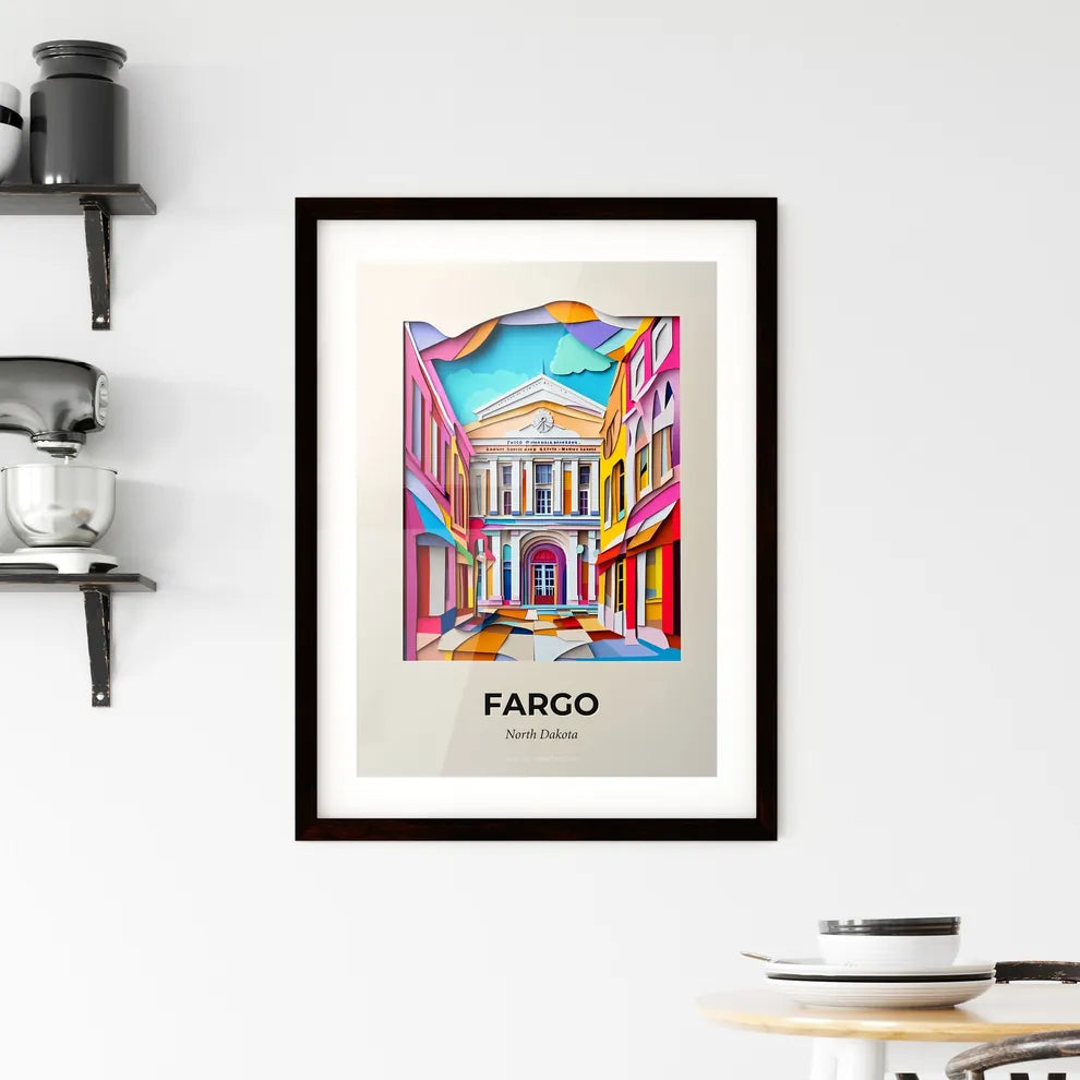 Vivid Fargo, North Dakota, Framed Wall Art