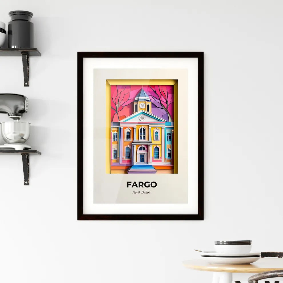Vivid Fargo, North Dakota, Framed Wall Art
