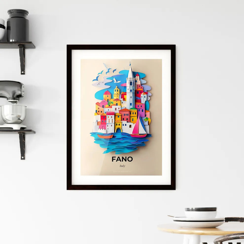 Vivid Fano, Italy, Framed Wall Art