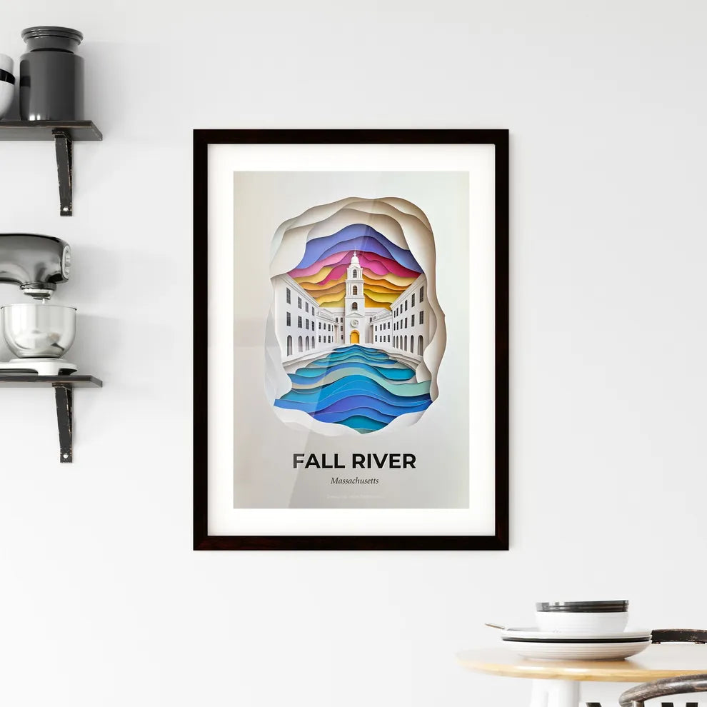 Vivid Fall River, Massachusetts, Framed Wall Art