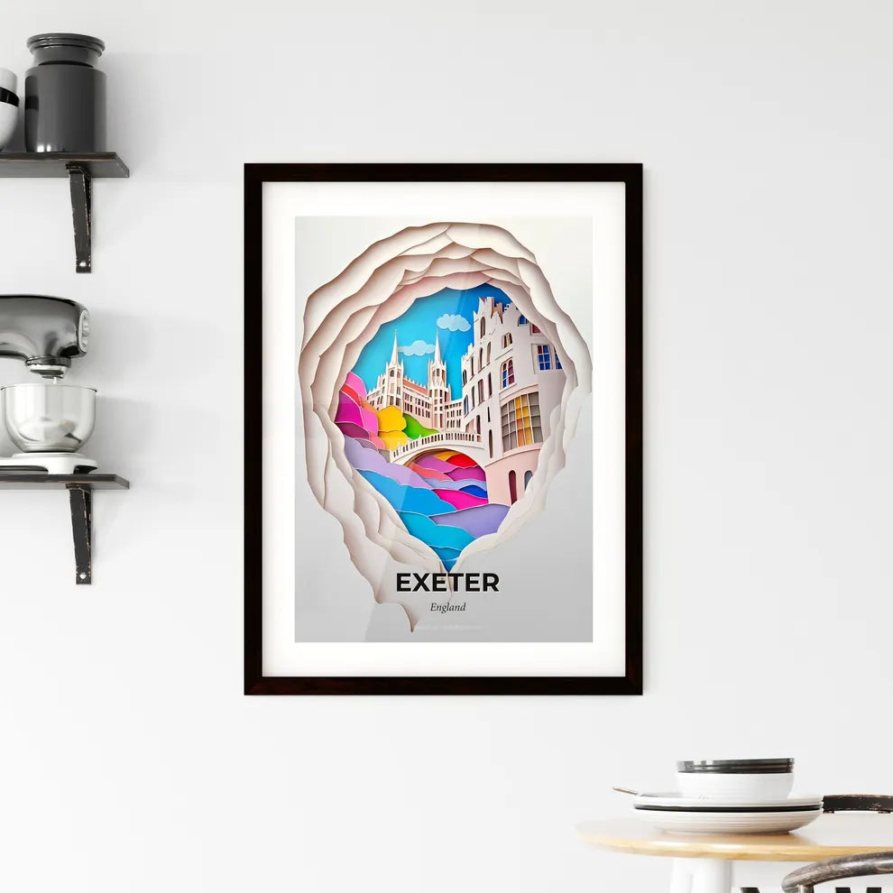 Vivid Exeter, England, Framed Wall Art