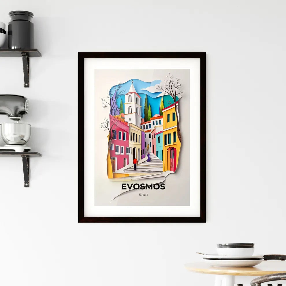 Vivid Evosmos, Greece, Framed Wall Art
