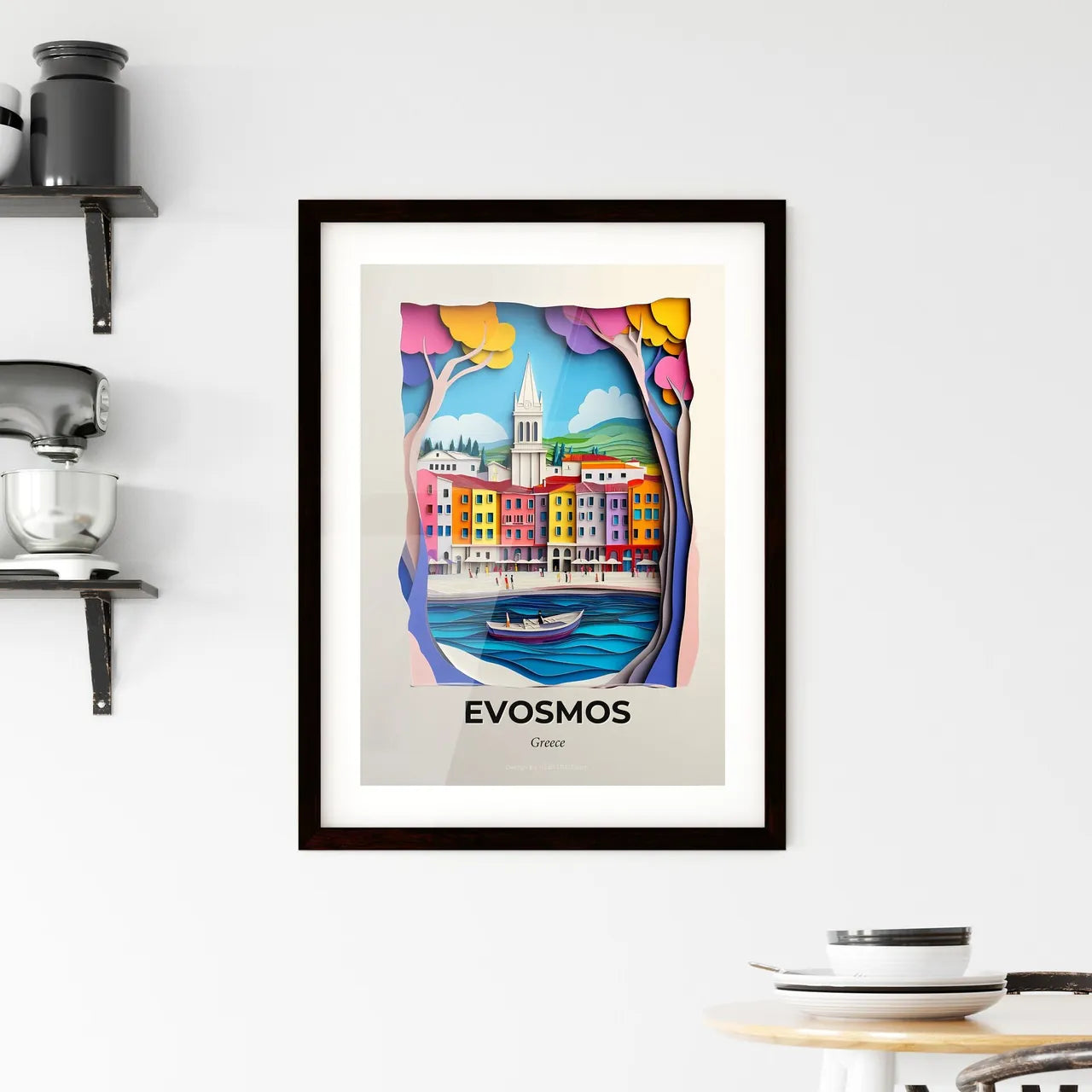 Vivid Evosmos, Greece, Framed Wall Art