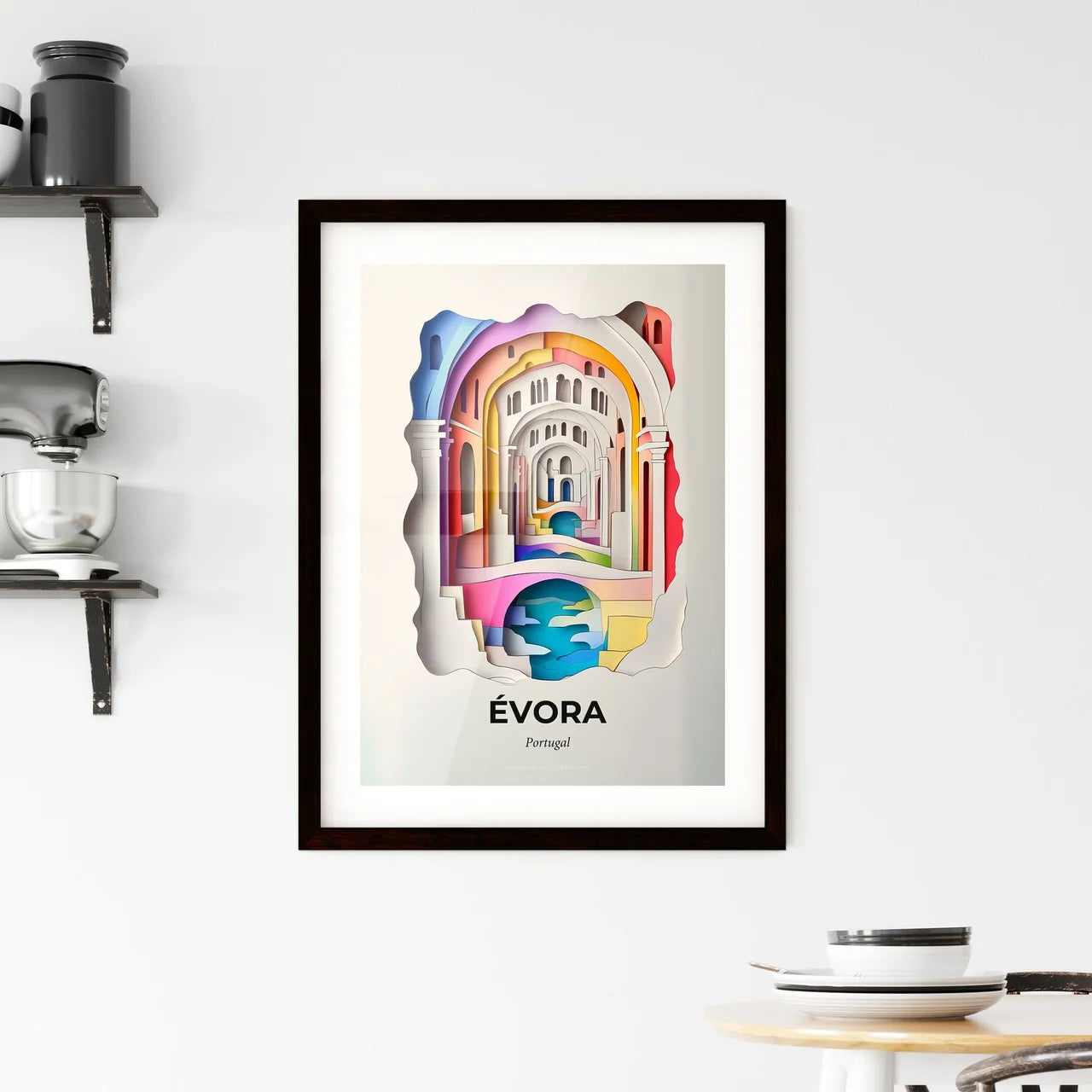 Vivid Évora, Portugal, Framed Wall Art