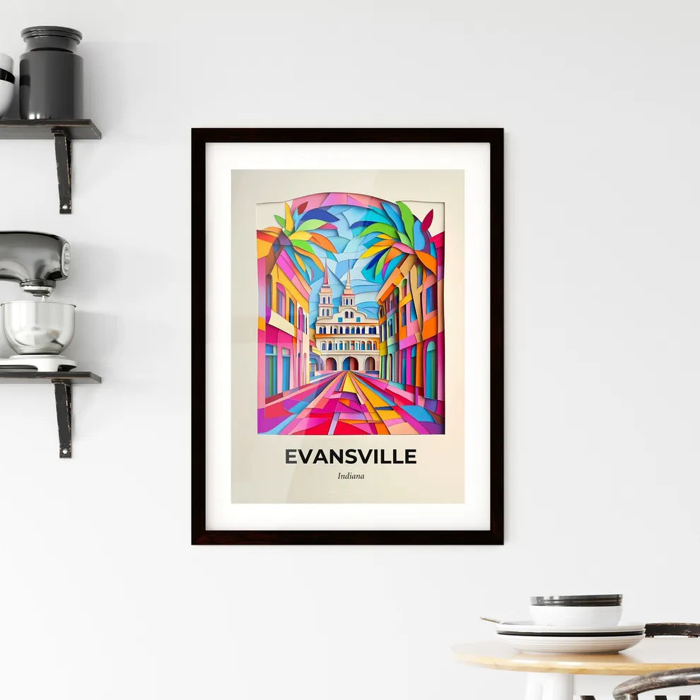 Vivid Evansville, Indiana, Framed Wall Art