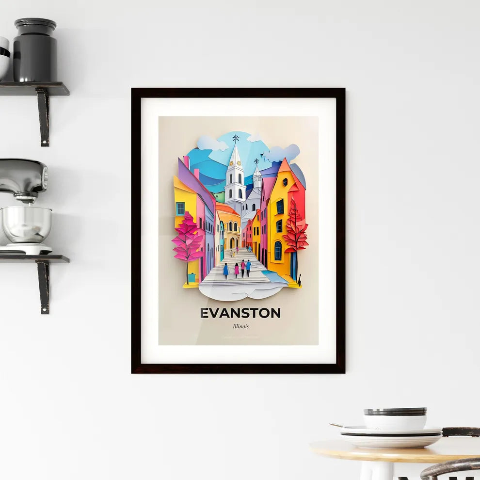 Vivid Evanston, Illinois, Framed Wall Art
