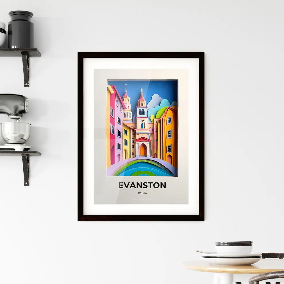 Vivid Evanston, Illinois, Framed Wall Art