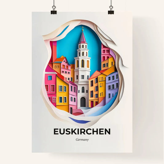 Vivid Euskirchen, Germany, Colorful Poster