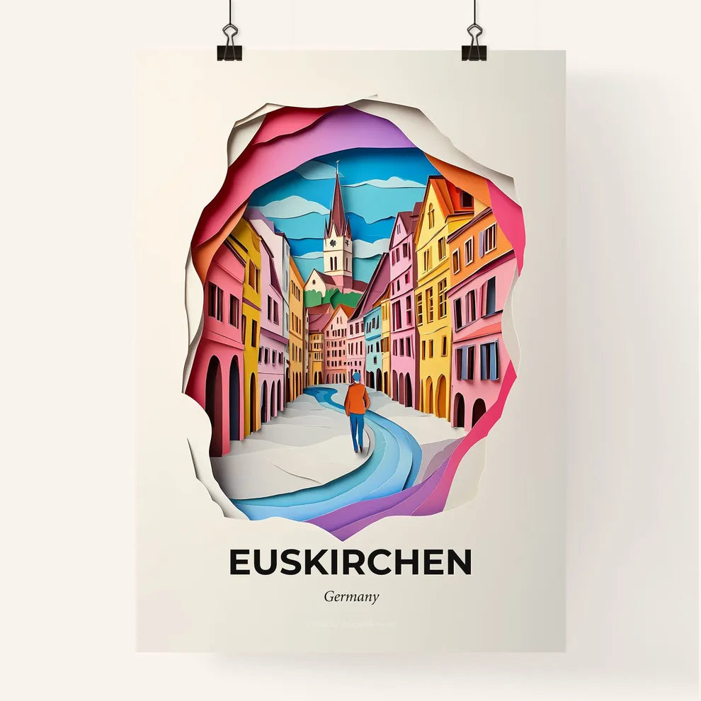 Vivid Euskirchen, Germany, Colorful Poster
