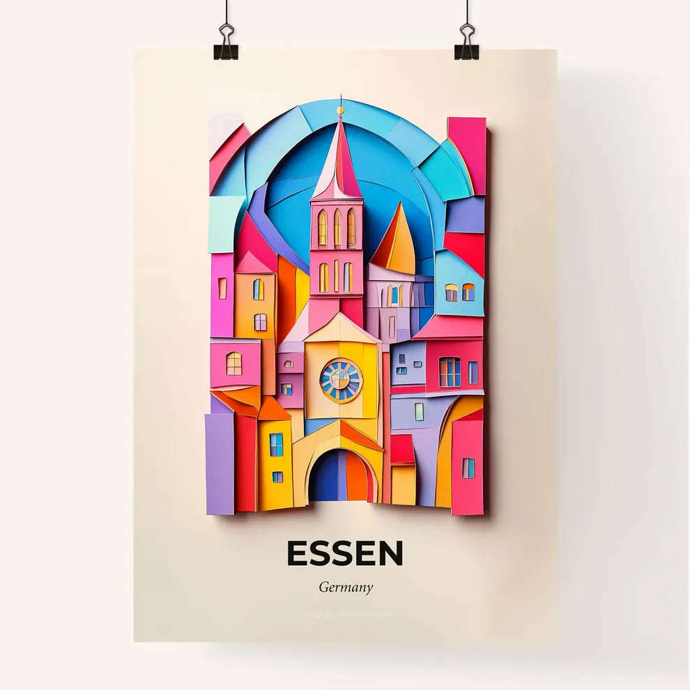 Vivid Essen, Germany, Colorful Poster